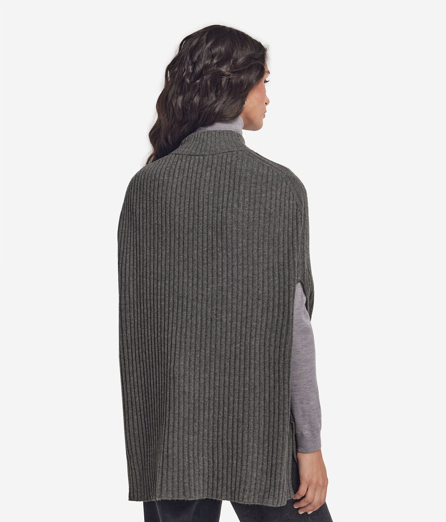 geripptes ultraweiches kaschmir-cape