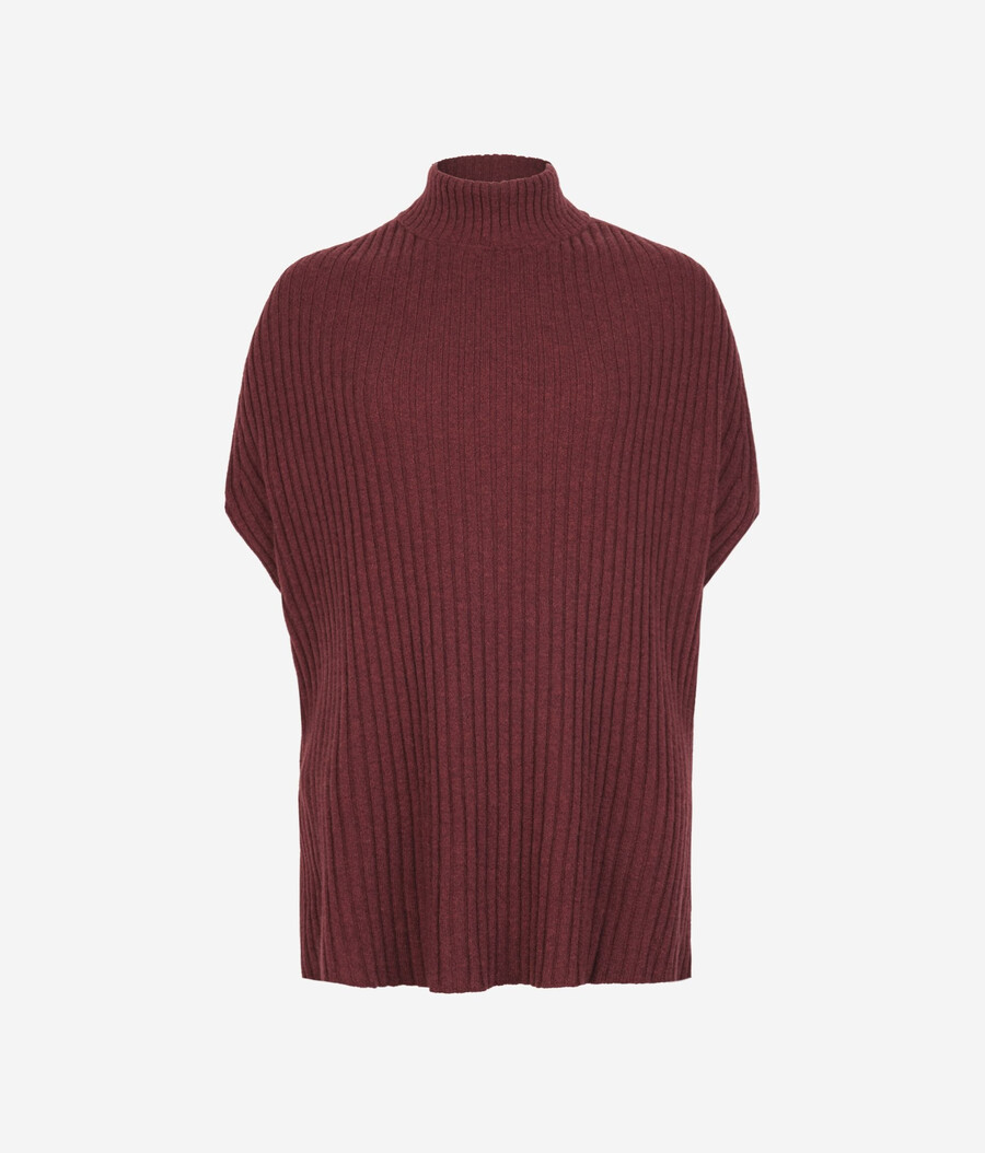 geripptes ultraweiches kaschmir-cape