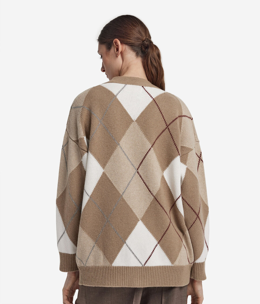 ultraweicher kaschmir-diamant-cardigan