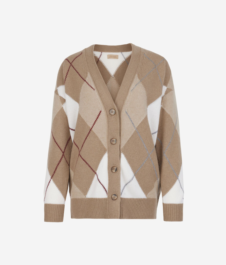 ultraweicher kaschmir-diamant-cardigan