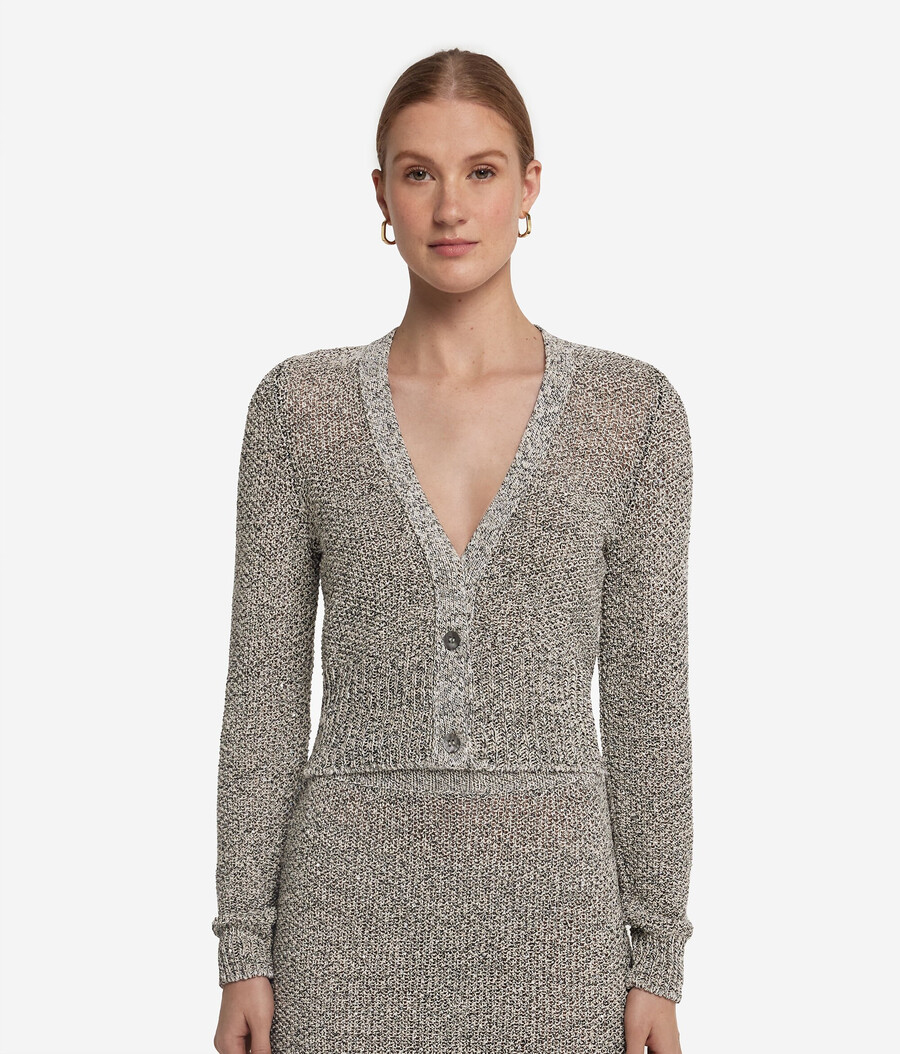 pailletten-strickjacke