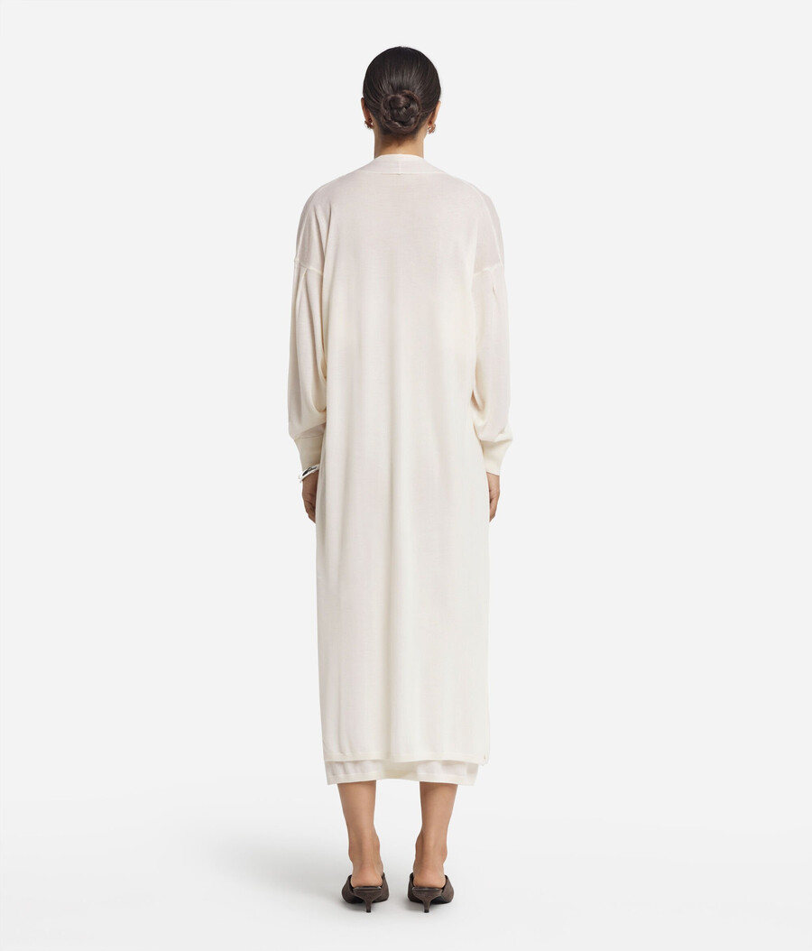 langer ultrafeiner kaschmir-cardigan