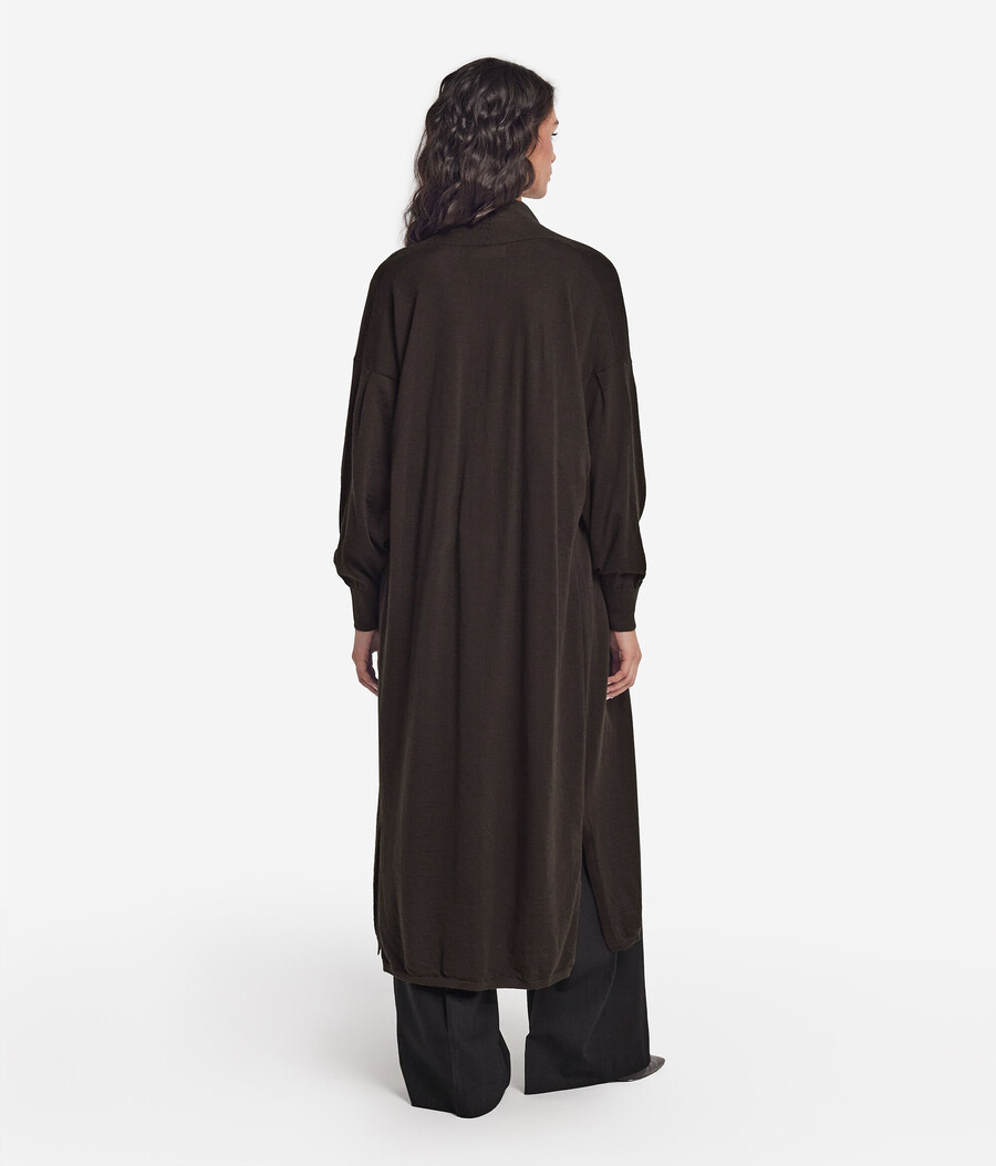 langer ultrafeiner kaschmir-cardigan