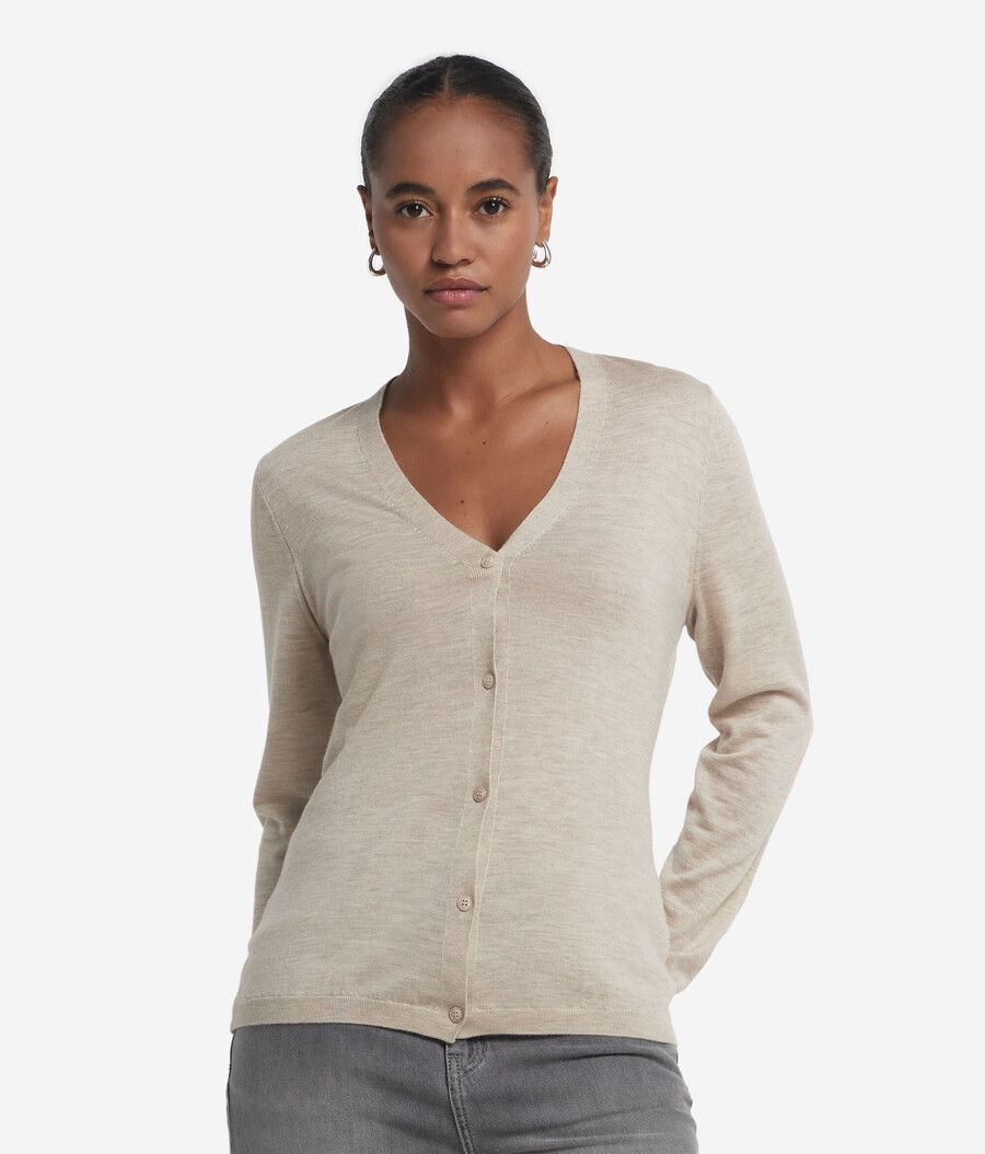 feiner kaschmir-cardigan mit v-ausschnitt