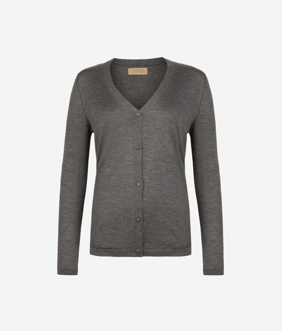 feiner kaschmir-cardigan mit v-ausschnitt