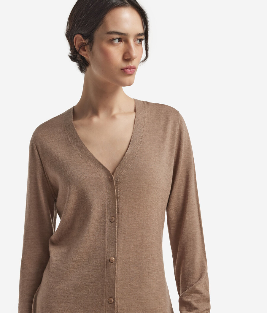 feiner kaschmir-cardigan mit v-ausschnitt