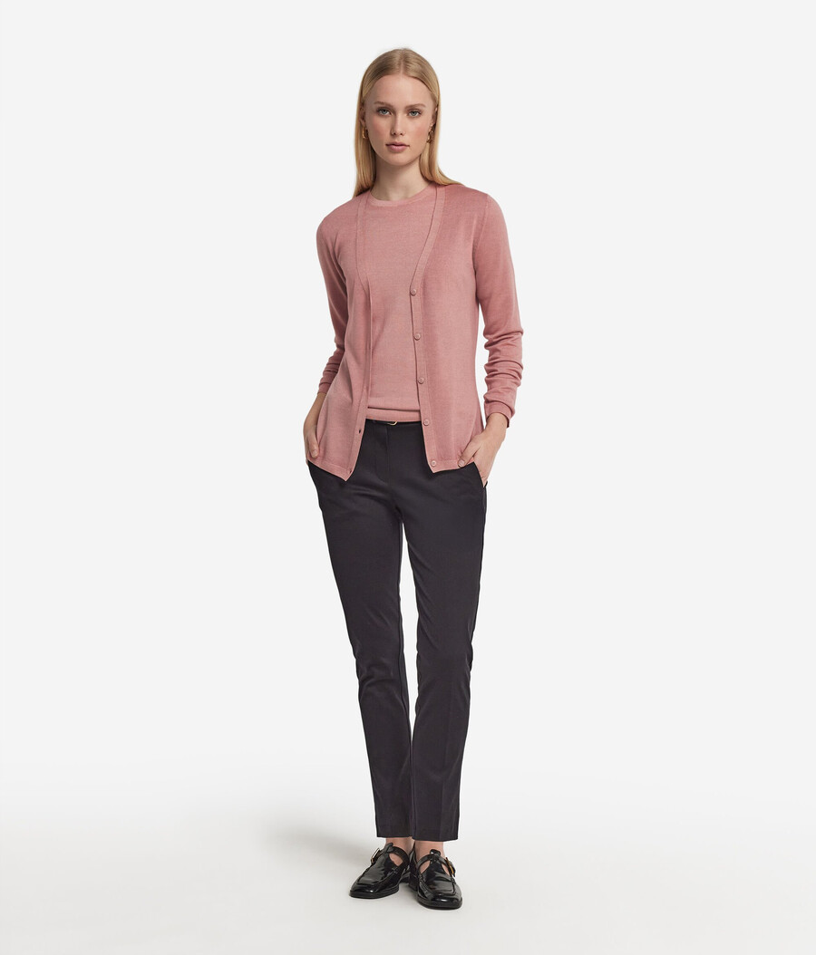 feiner kaschmir-cardigan mit v-ausschnitt