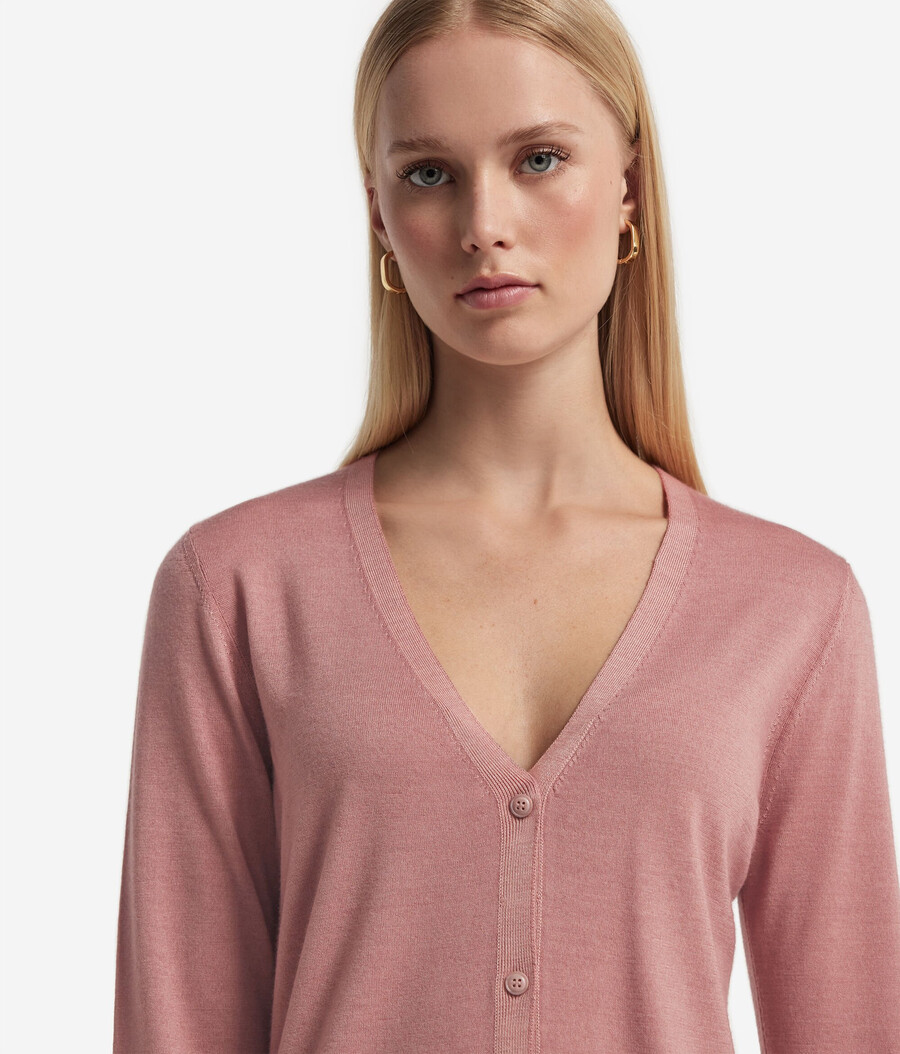 feiner kaschmir-cardigan mit v-ausschnitt