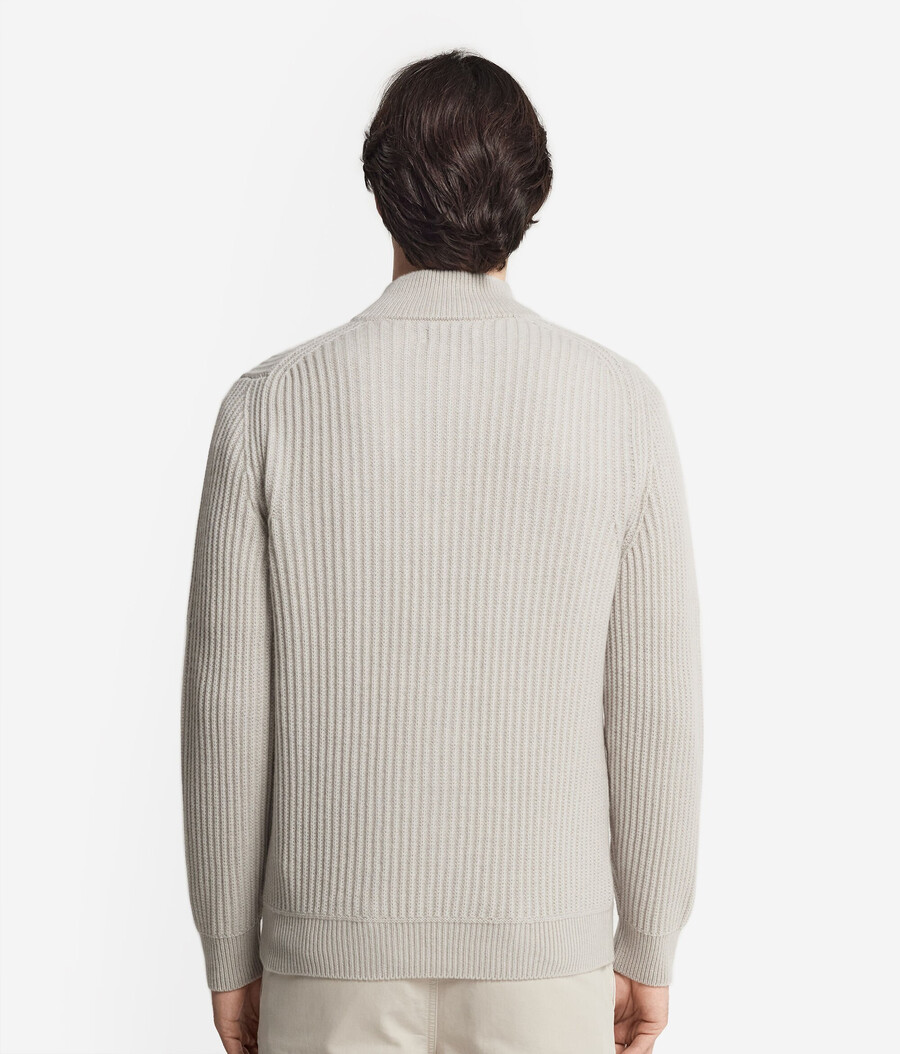 gerippter ultraweicher kaschmir-cardigan