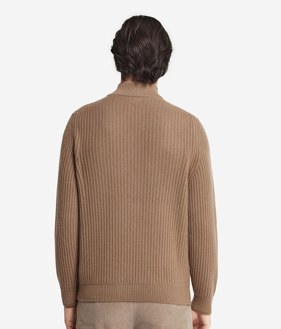 gerippter ultraweicher kaschmir-cardigan
