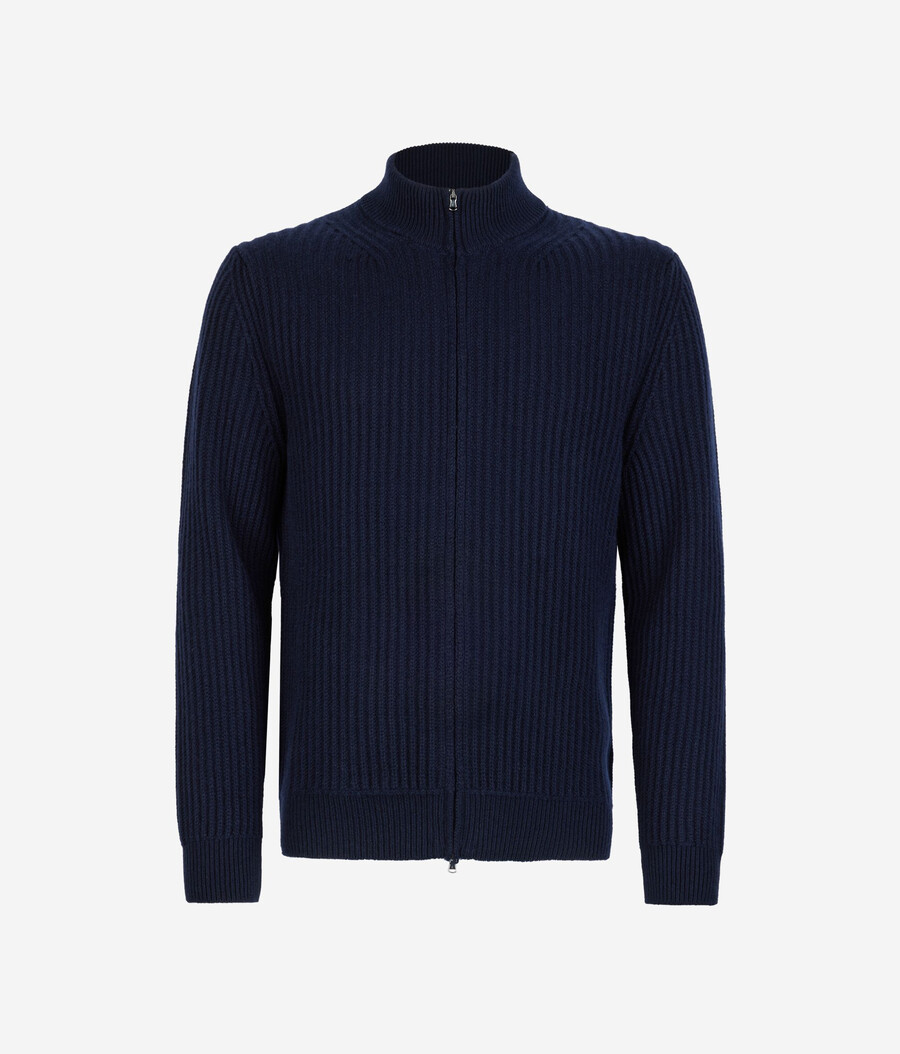 gerippter ultraweicher kaschmir-cardigan