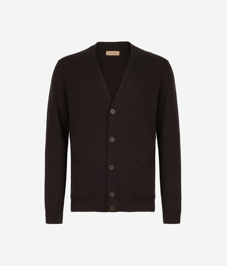ultraweicher kaschmir-cardigan mit knöpfen