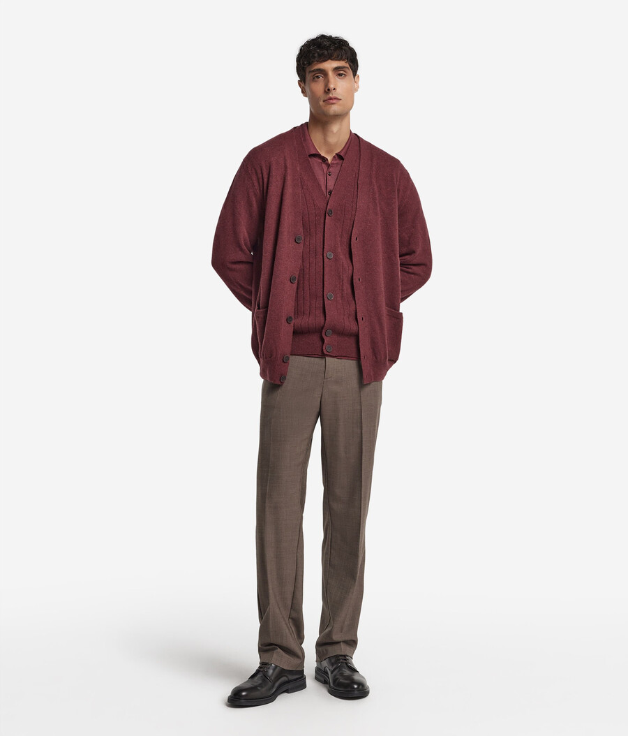 ultraweicher kaschmir-cardigan mit knöpfen