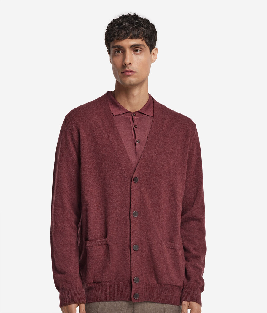 ultraweicher kaschmir-cardigan mit knöpfen