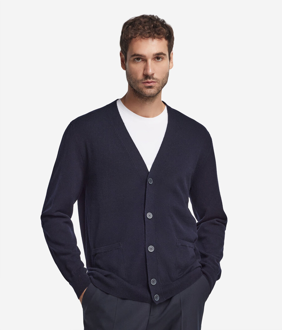 ultraweicher kaschmir-cardigan mit knöpfen