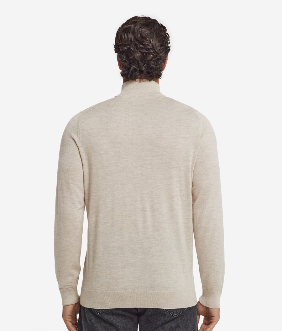 kaschmir-strickjacke mit reißverschluss