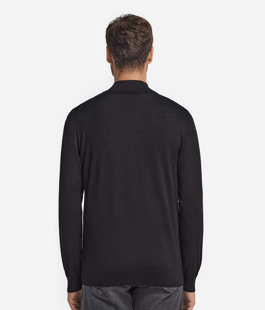 kaschmir-strickjacke mit reißverschluss