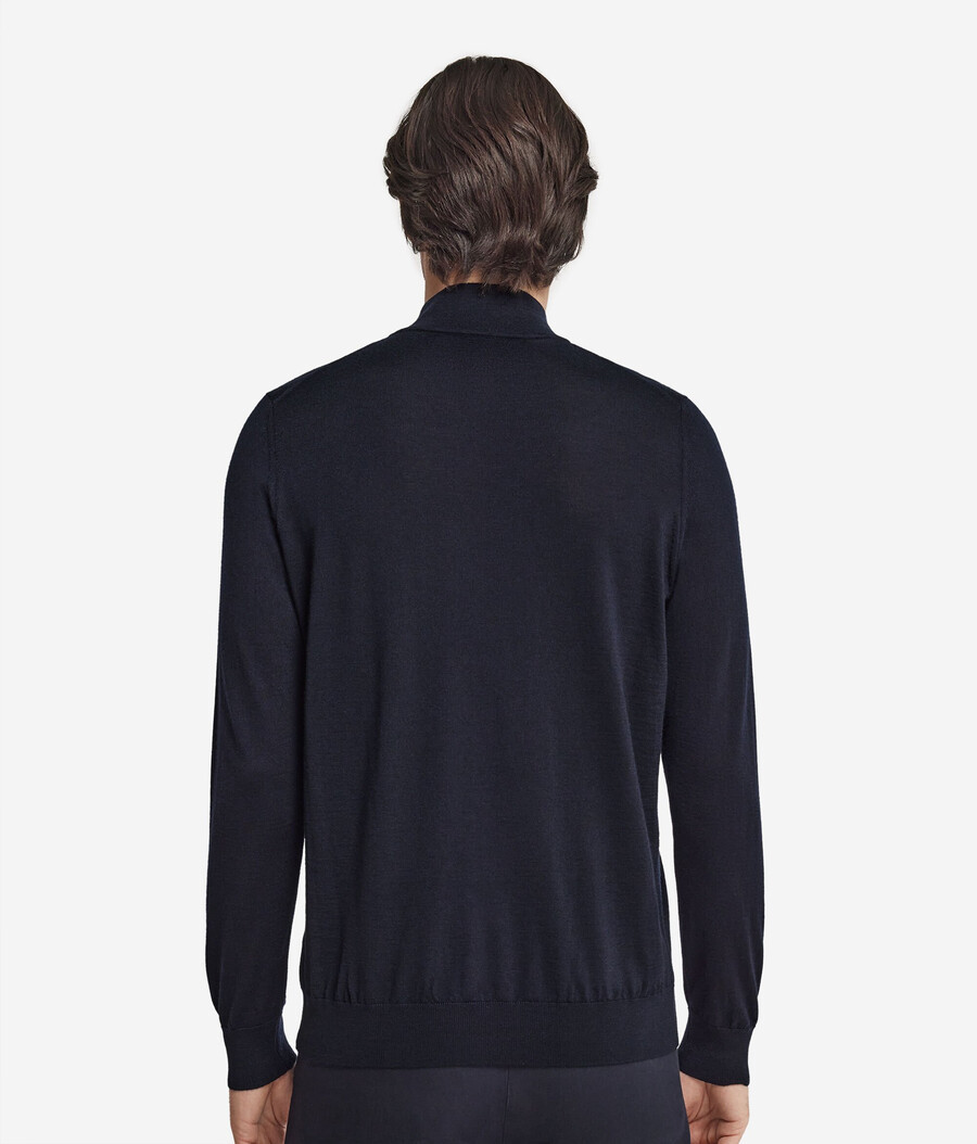 kaschmir-strickjacke mit reißverschluss