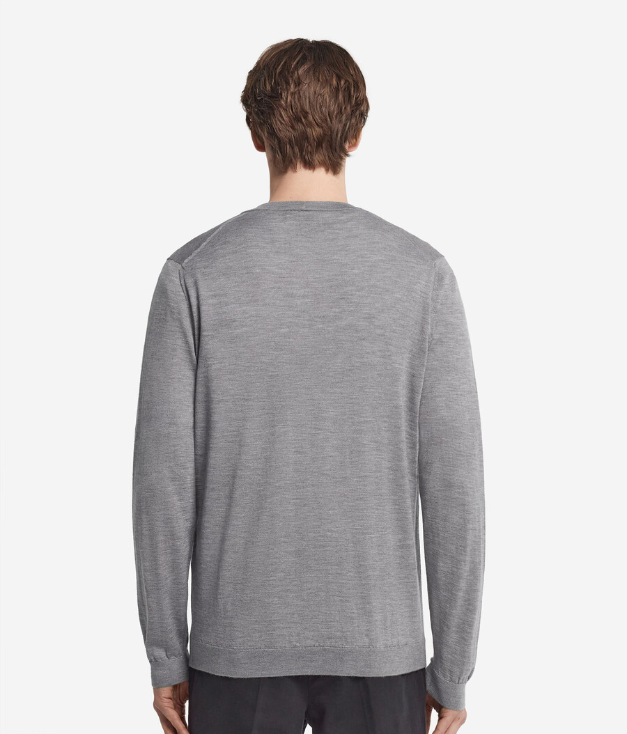 kaschmir-strickjacke mit knöpfen