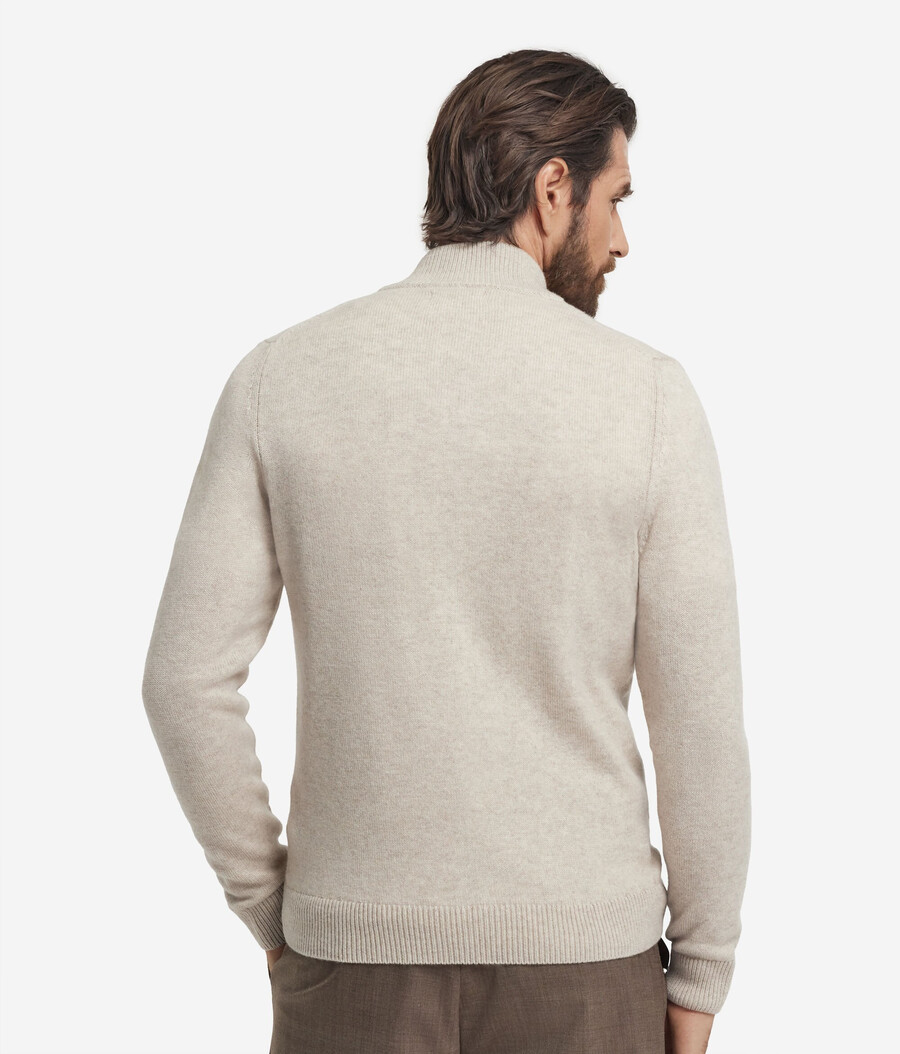 ultraweicher kaschmir-cardigan mit reißverschluss