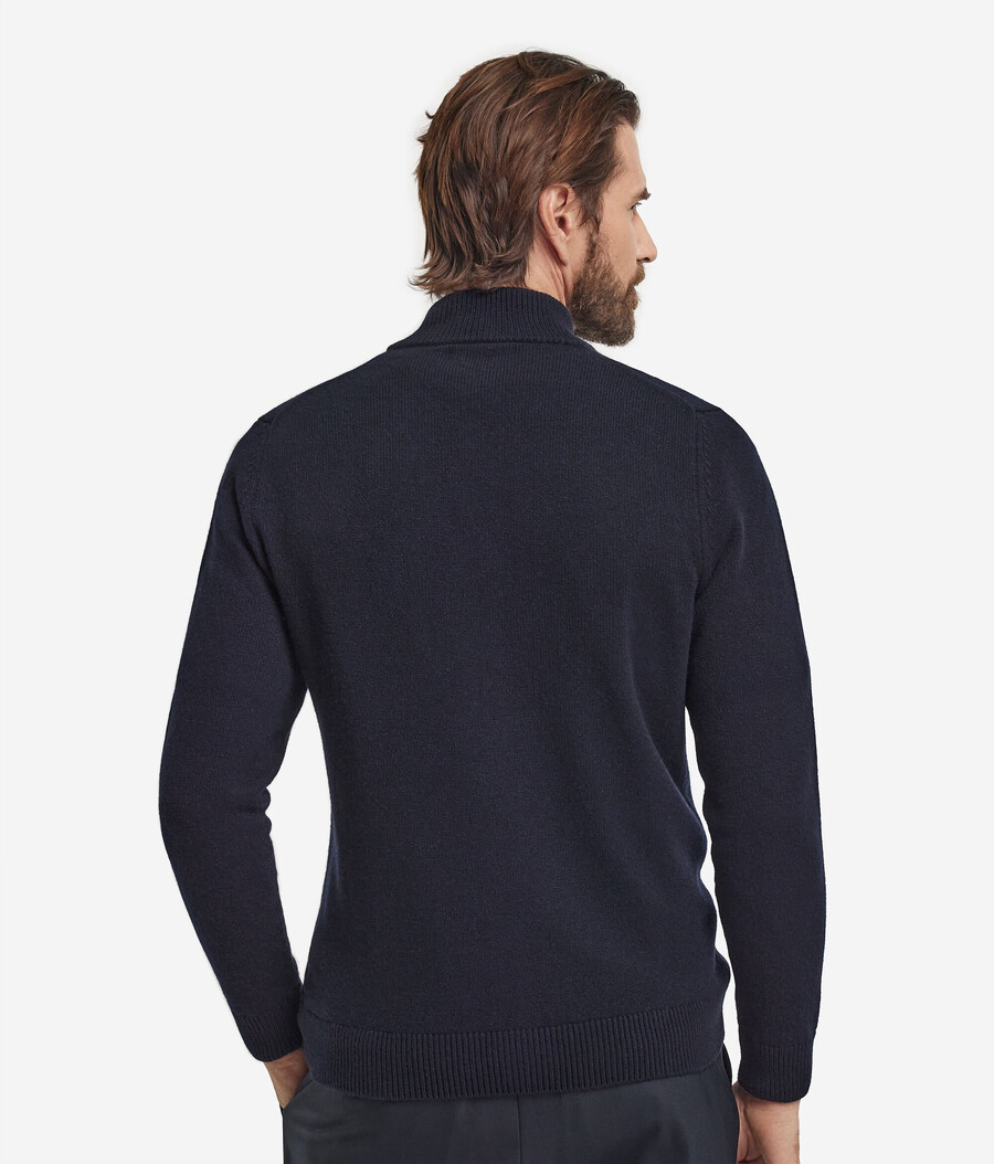 ultraweicher kaschmir-cardigan mit reißverschluss