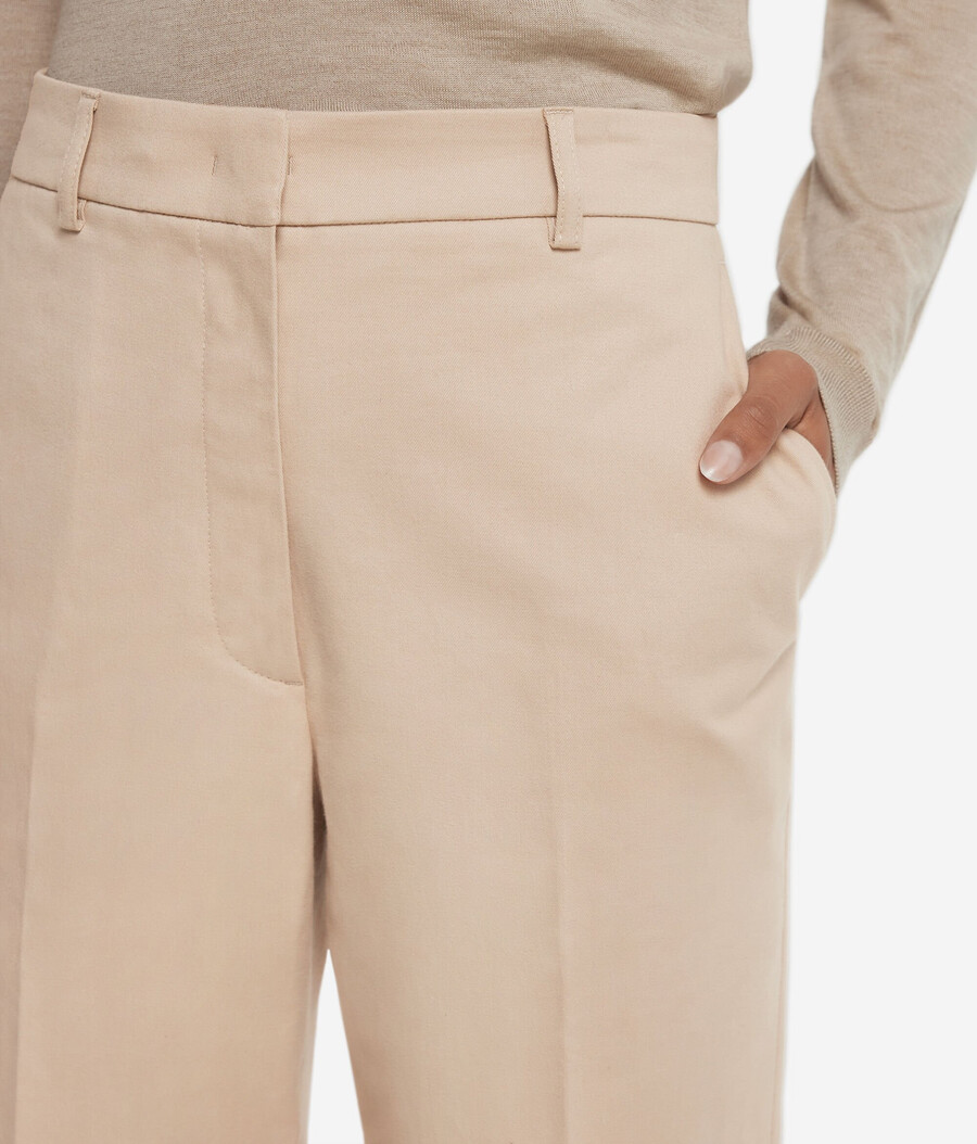 zigarettenhose aus baumwolle und kaschmir