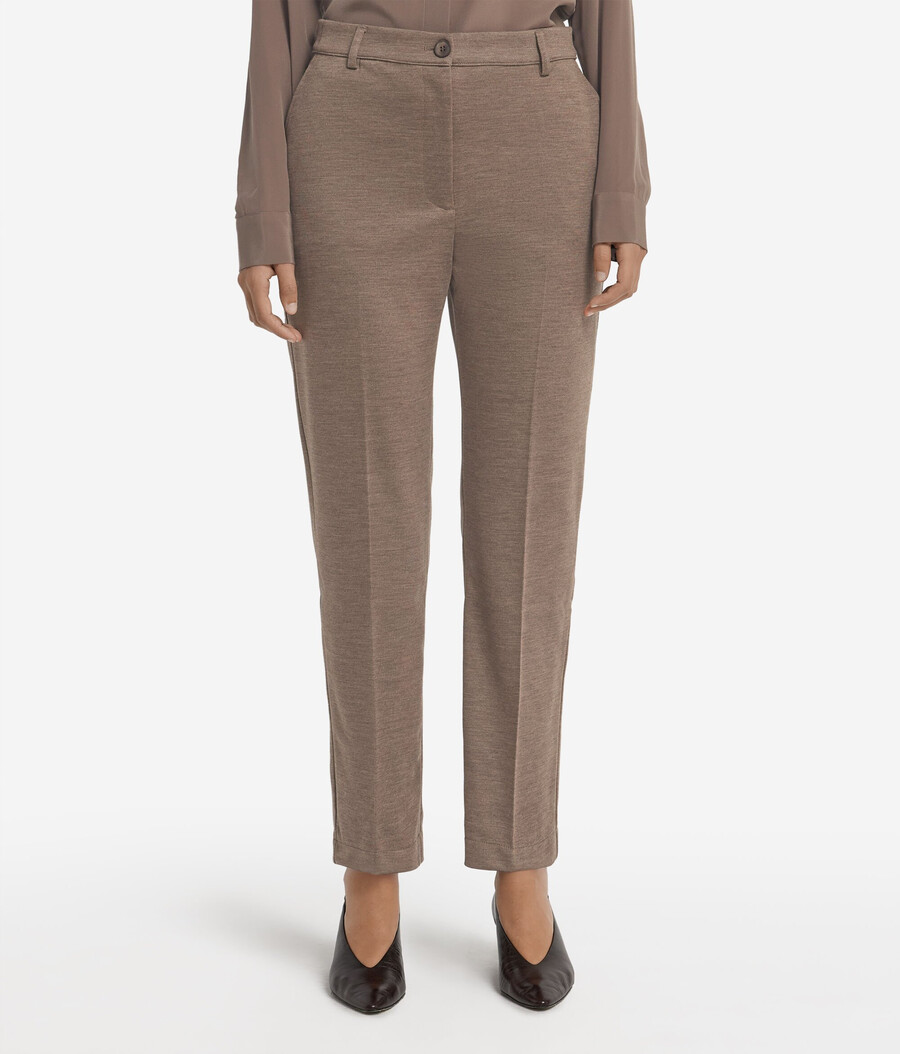 zigarettenhose aus wolljersey