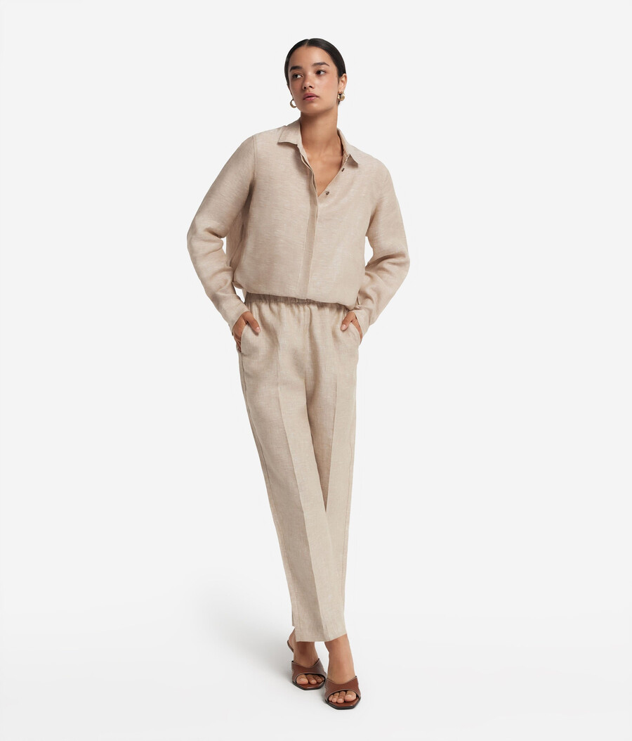 leinen-zigarettenhose