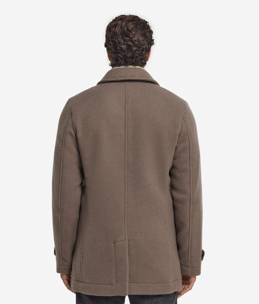 einreihiger kaschmir-peacoat