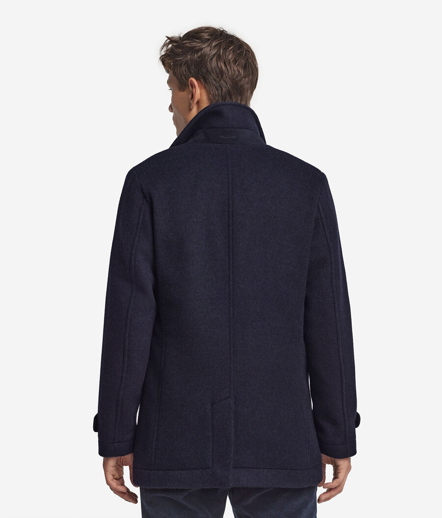 einreihiger kaschmir-peacoat