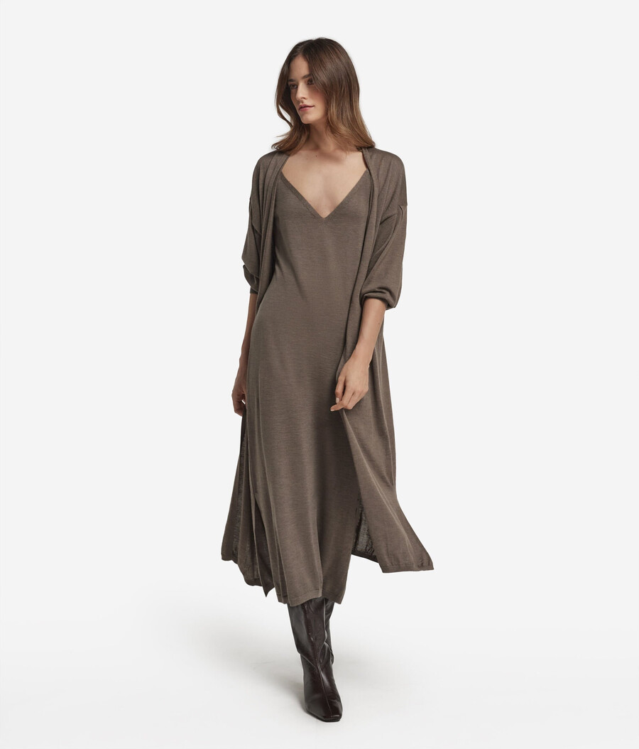 ultrafeiner kaschmir-petticoat-kleid