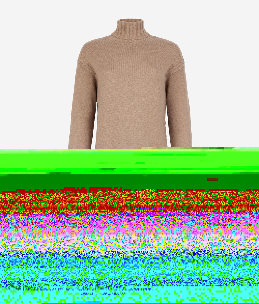 ultraweiches kaschmirkleid mit zopfmuster