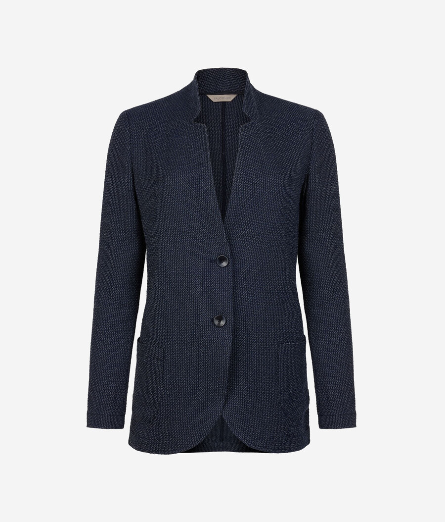 maskulin inspirierte mouliné-jacke