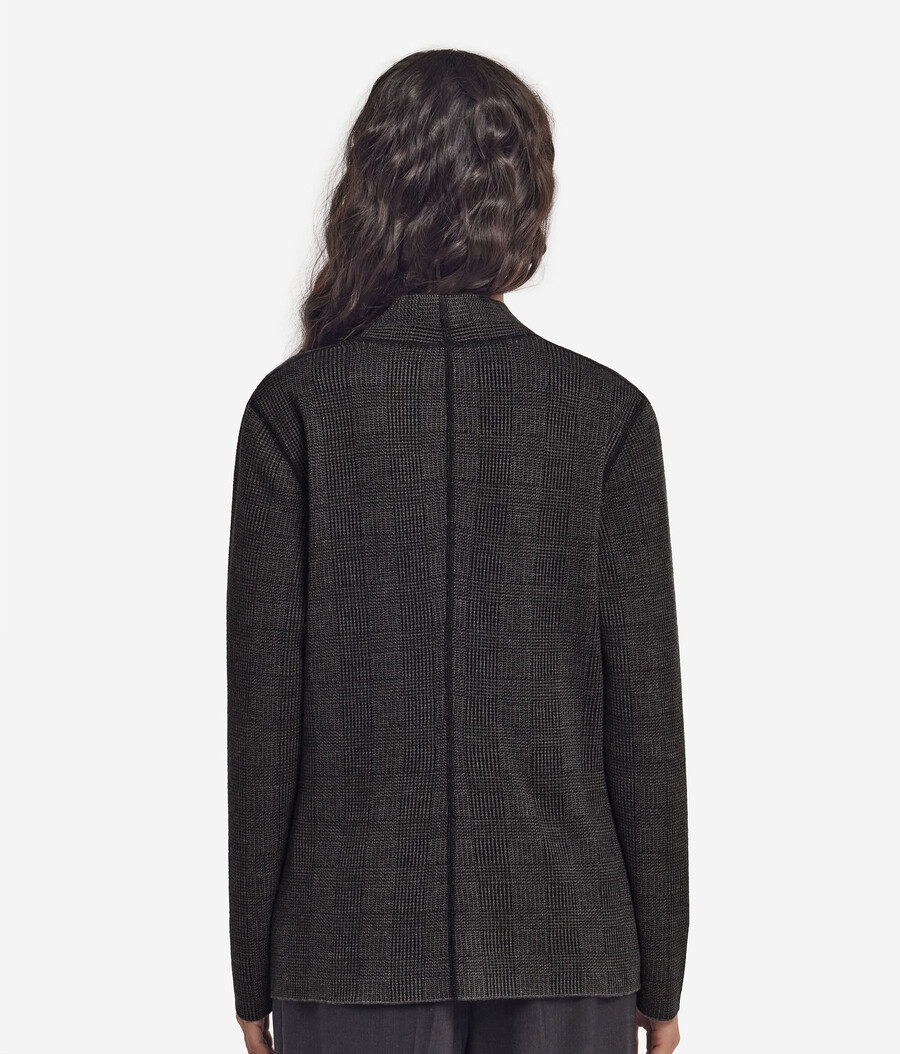 wendejacke aus ultrafeinem kaschmir und baumwolle