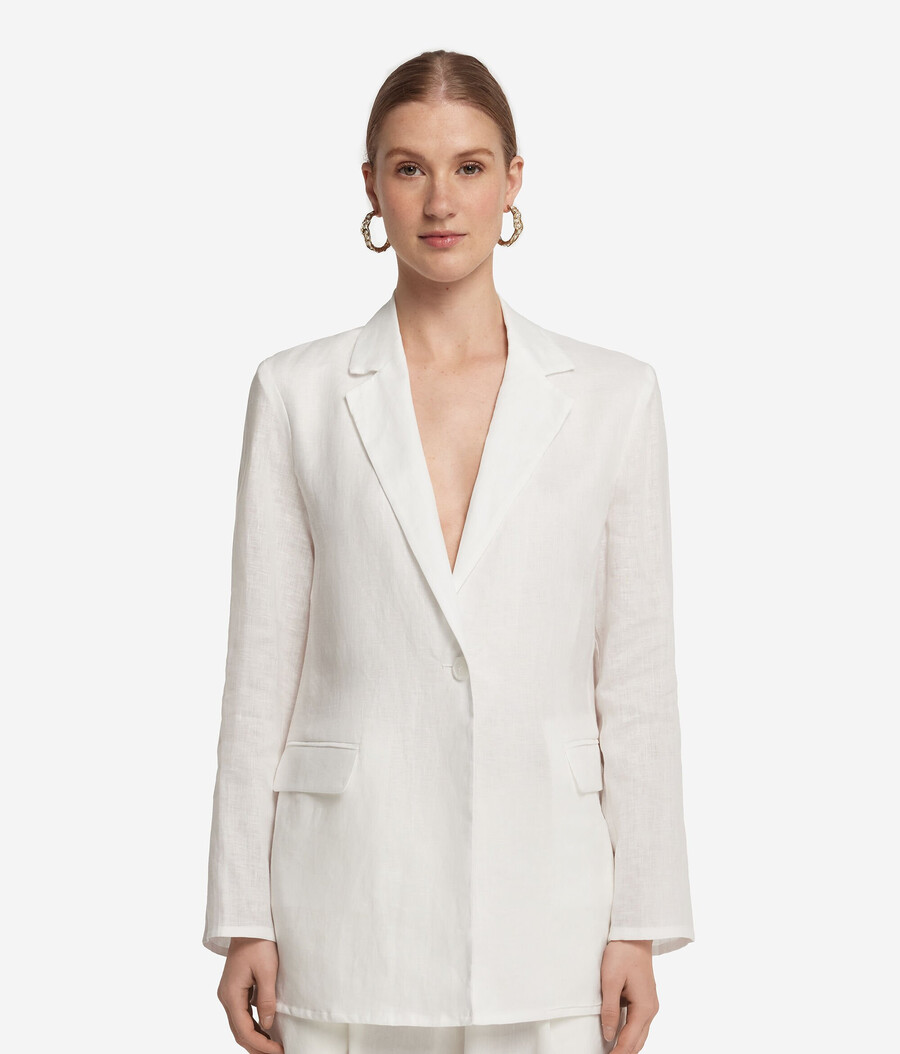 bestickte leinenjacke