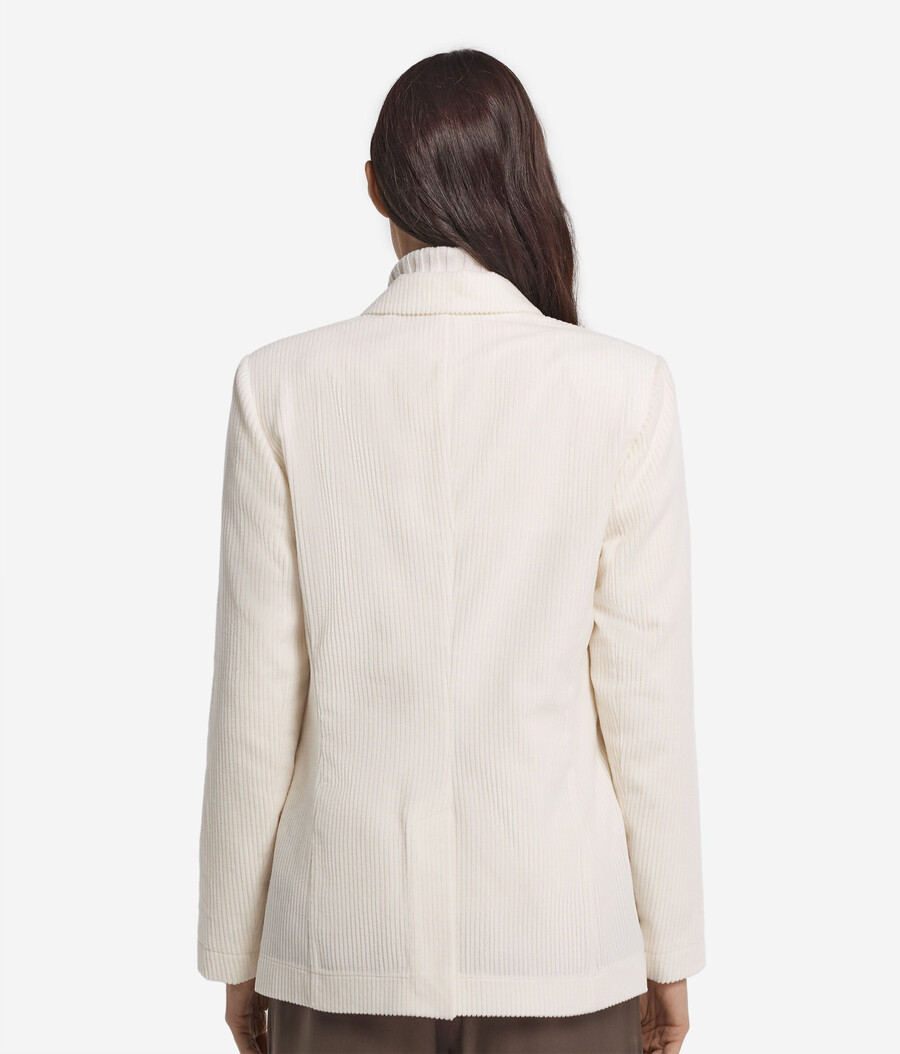 jacke aus wolle und kaschmir-samt