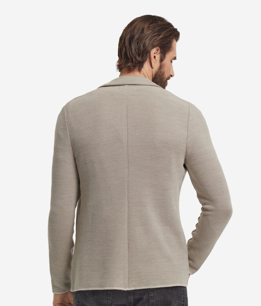 piqué-jacke