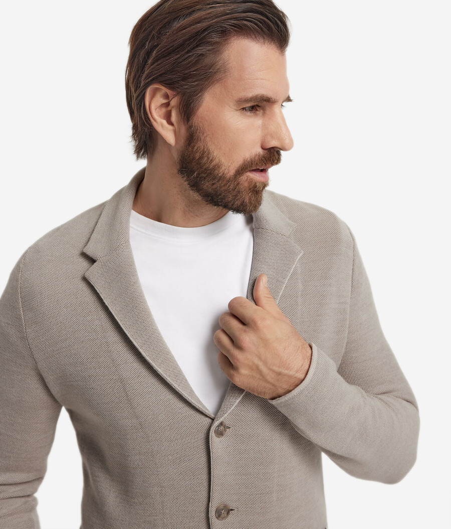 piqué-jacke