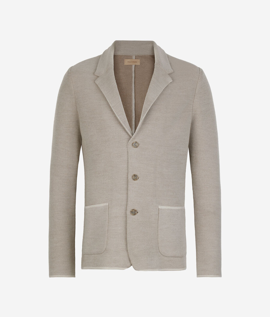 piqué-jacke
