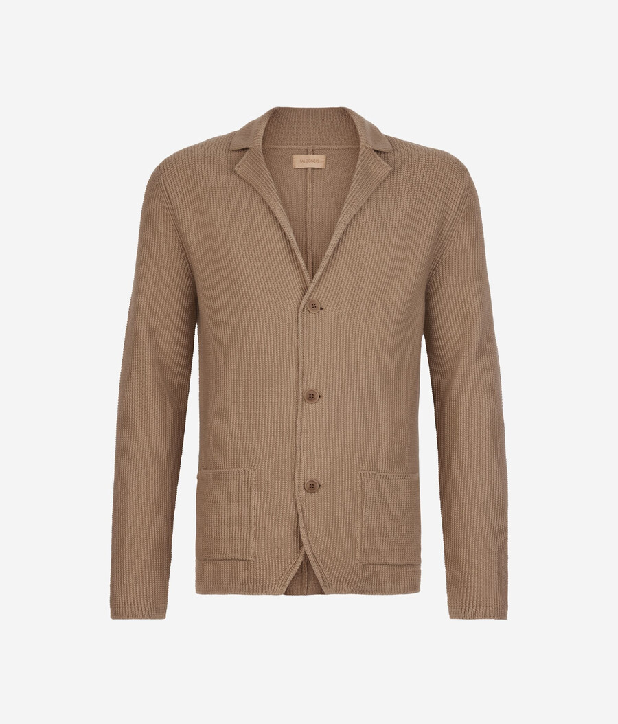 wolljacke mit moosstich