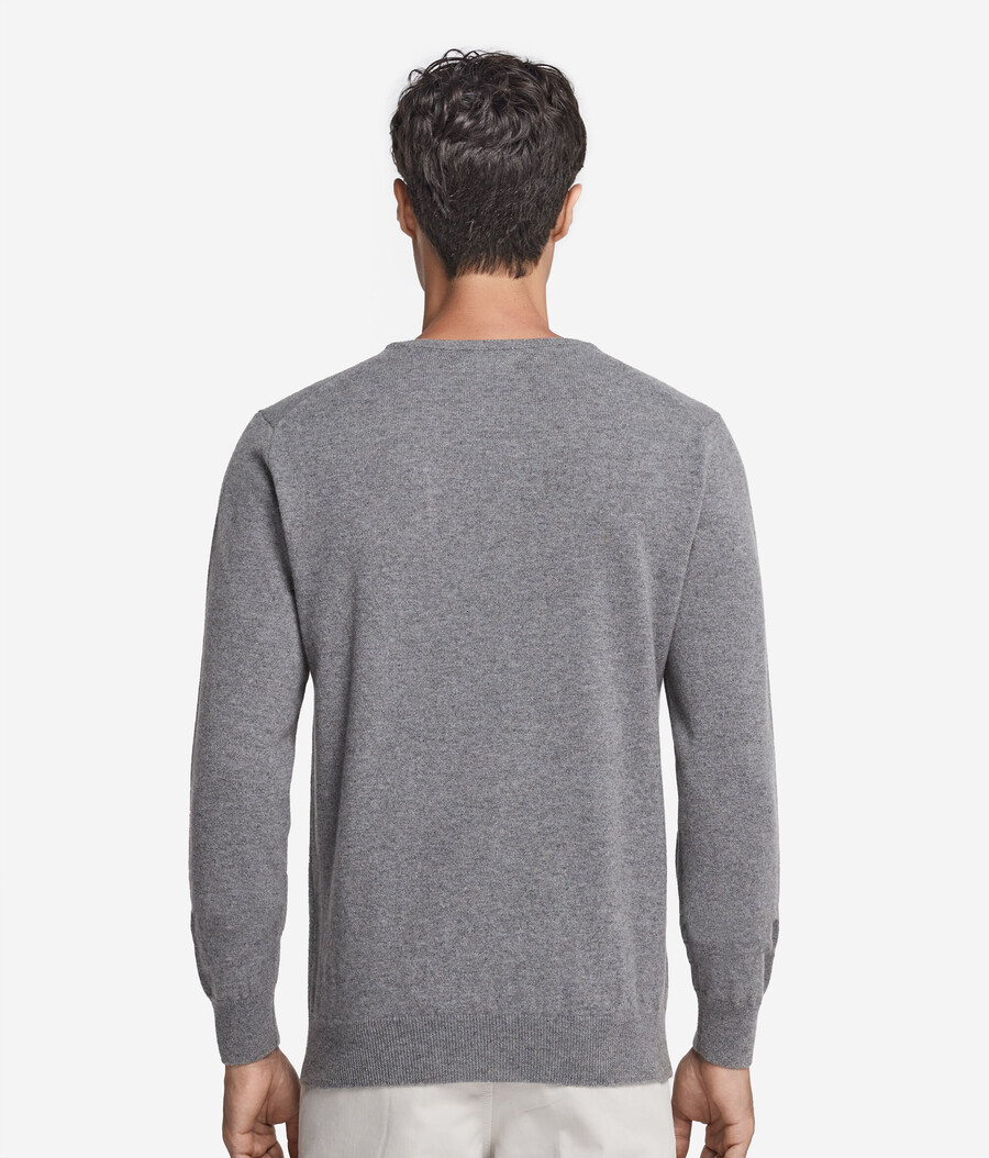 ultraweicher kaschmirpullover mit rundhalsausschnitt