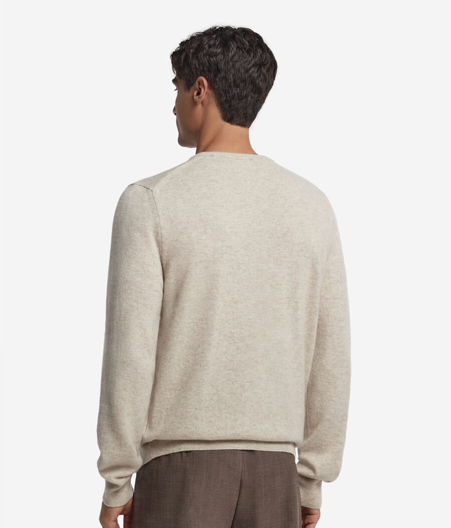 ultraweicher kaschmirpullover mit rundhalsausschnitt