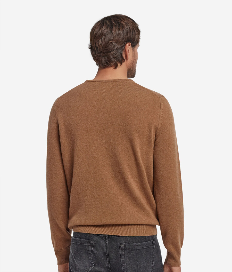 ultraweicher kaschmirpullover mit rundhalsausschnitt
