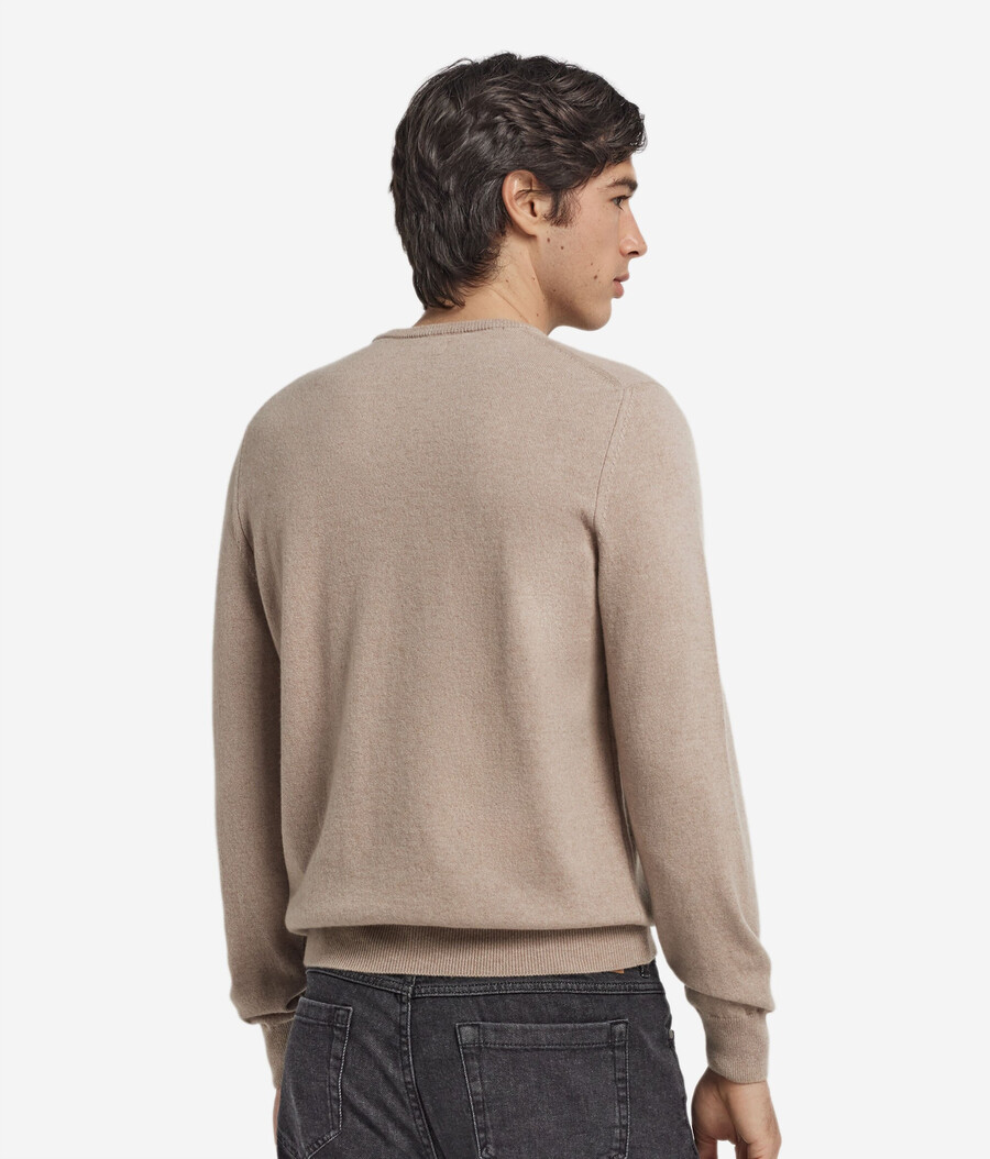 ultraweicher kaschmirpullover mit rundhalsausschnitt