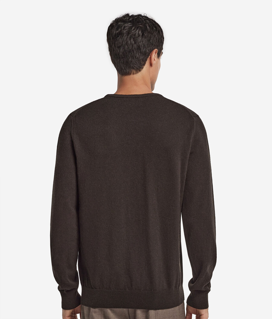ultraweicher kaschmirpullover mit rundhalsausschnitt