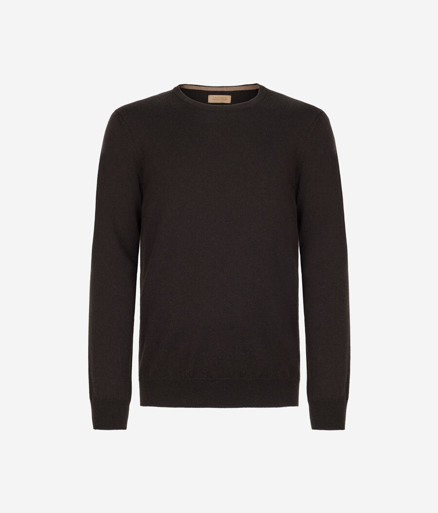 ultraweicher kaschmirpullover mit rundhalsausschnitt