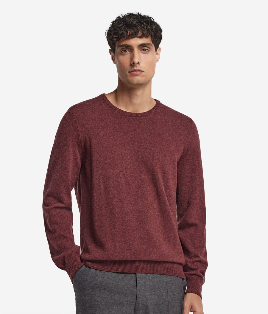 ultraweicher kaschmirpullover mit rundhalsausschnitt