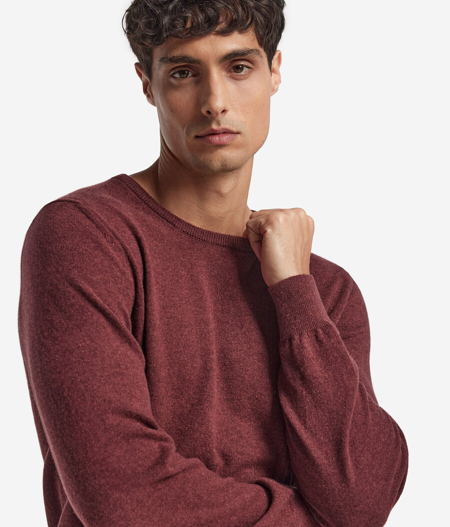 ultraweicher kaschmirpullover mit rundhalsausschnitt