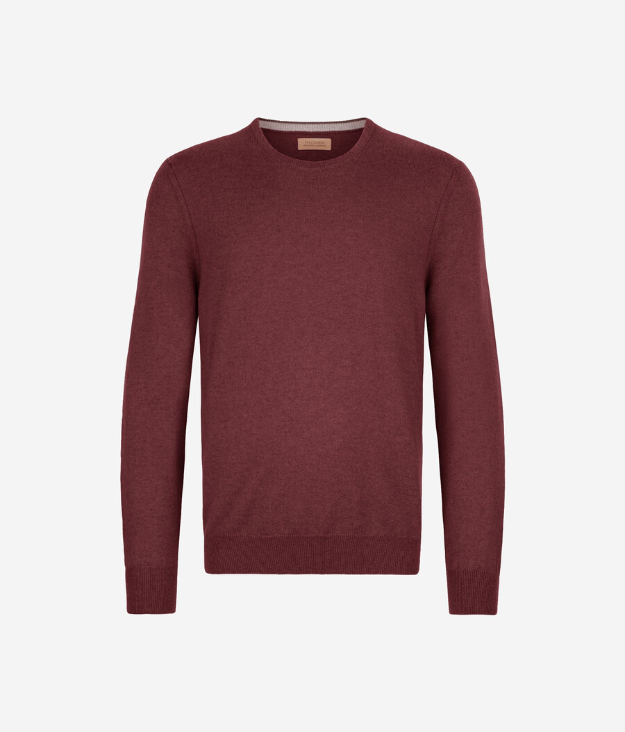 ultraweicher kaschmirpullover mit rundhalsausschnitt