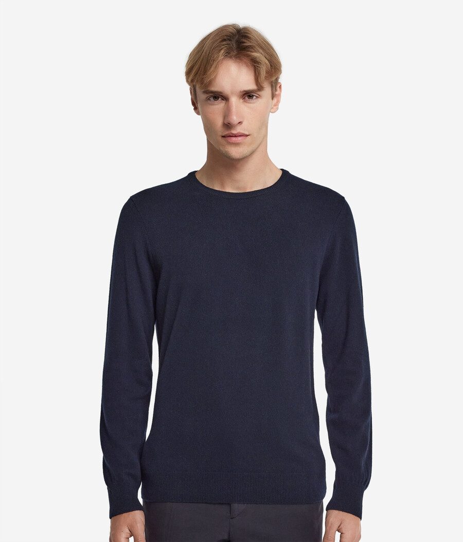 ultraweicher kaschmirpullover mit rundhalsausschnitt